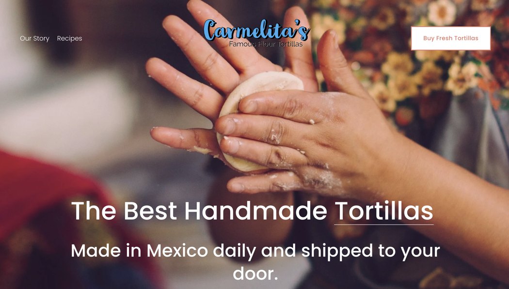 Tienda en línea de Carmelita's — Las mejores tortillas hechas a mano
