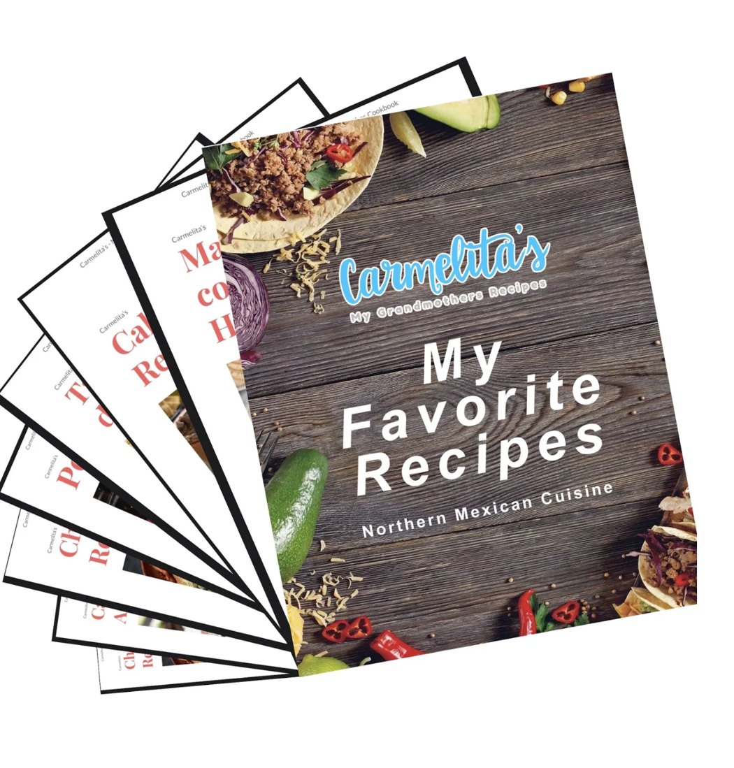 Recetario digital My Favorite Recipes de Carmelita's